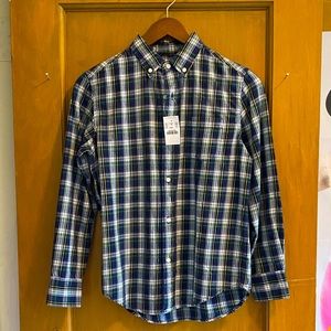 Crewcuts Boys’ Blue and Green Plaid Shirt